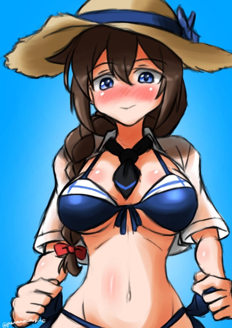 #なんの脈絡もなく水着イラストを再掲して最近フォローしてくれたフォロワーを怖がらせましょう
フィアー😼 