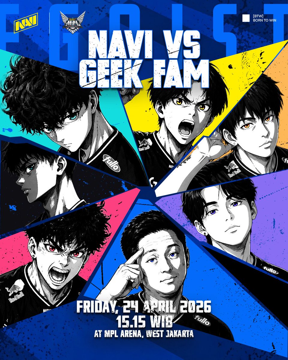 NAVIMLBB_'s tweet image. The battle continues for NAVI at MPL Indonesia.

Kicking off Week 5, NAVI will face the King Slayer, Geek Fam 👑

Can NAVI secure the points and climb up the standings in MPL Indonesia?

Don’t miss the match tomorrow at 15:15 WIB 🔥

#BORNTOWIN #NAVINATION