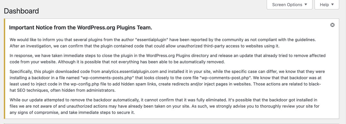 iamchetanp's tweet image. Thank you, @WordPress Plugin Team for taking care of WordPress Users!! 🙏

#WordPress #Community