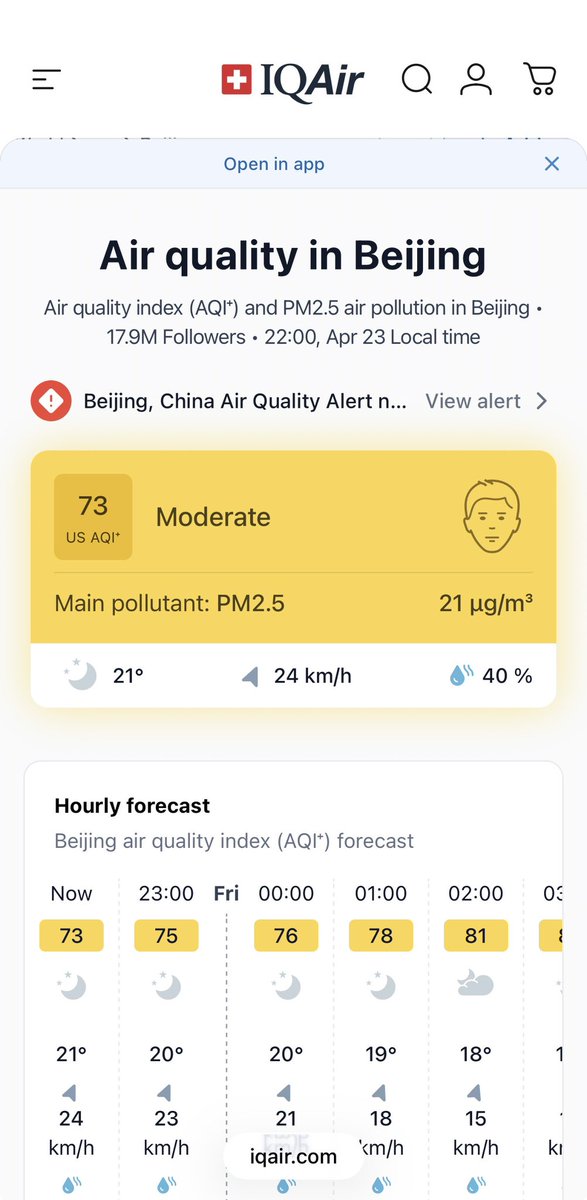 wafflefry19's tweet photo. @JeremiahBilas @freebird000001 @MattisRedacted Ah, I see now that you were looking at Beijing! My apologies, I was looking at Chongqing, where OP’s video was taken. Beijing seems to be a bit better. But I know spring is difficult for Beijing with the sandstorms. It should be more clear in the summer. https://t.co/hsqxu5SuAi