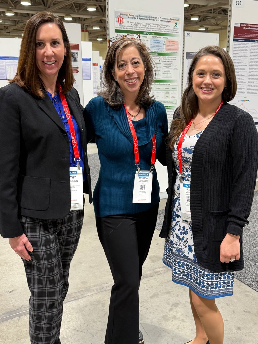 CCFheartkids's tweet photo. Hello from ISHLT! Kathy Swenson, CCF executive director, and Leah Mumm, director of family &amp; physician relations, are in Toronto for the 46th Annual Meeting @ISHLT, and connected w/ Melissa McQueen (center) from @transplantfams. https://t.co/Y5o9NjiUjp