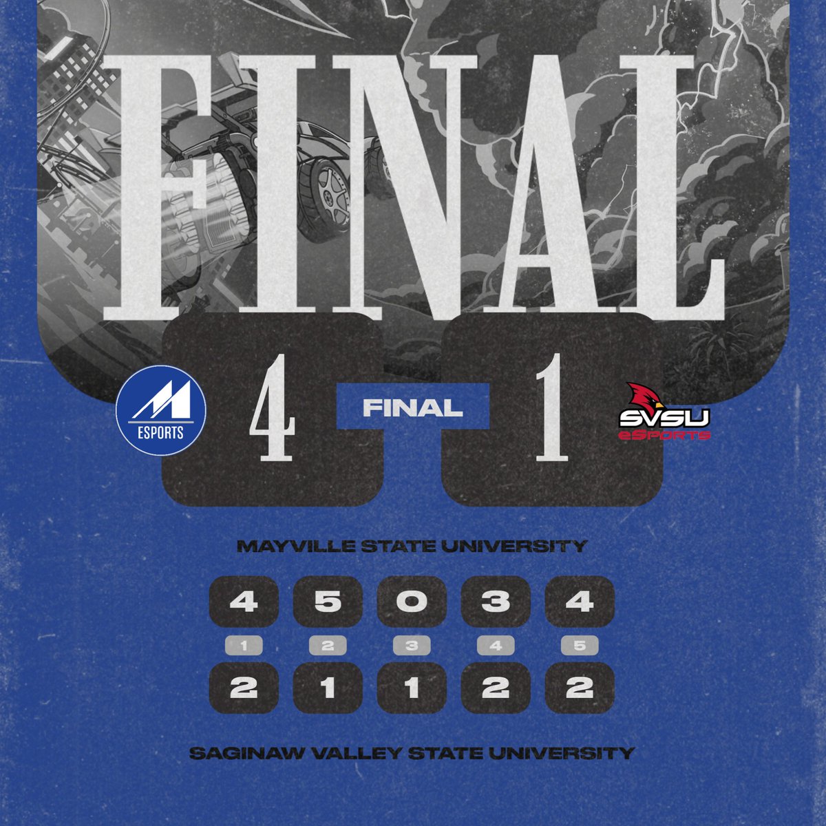 MSUCometEsports's tweet photo. Comets in 5. 

Next up, national semifinals. #ROLLMETS https://t.co/BVfC3cqlA8