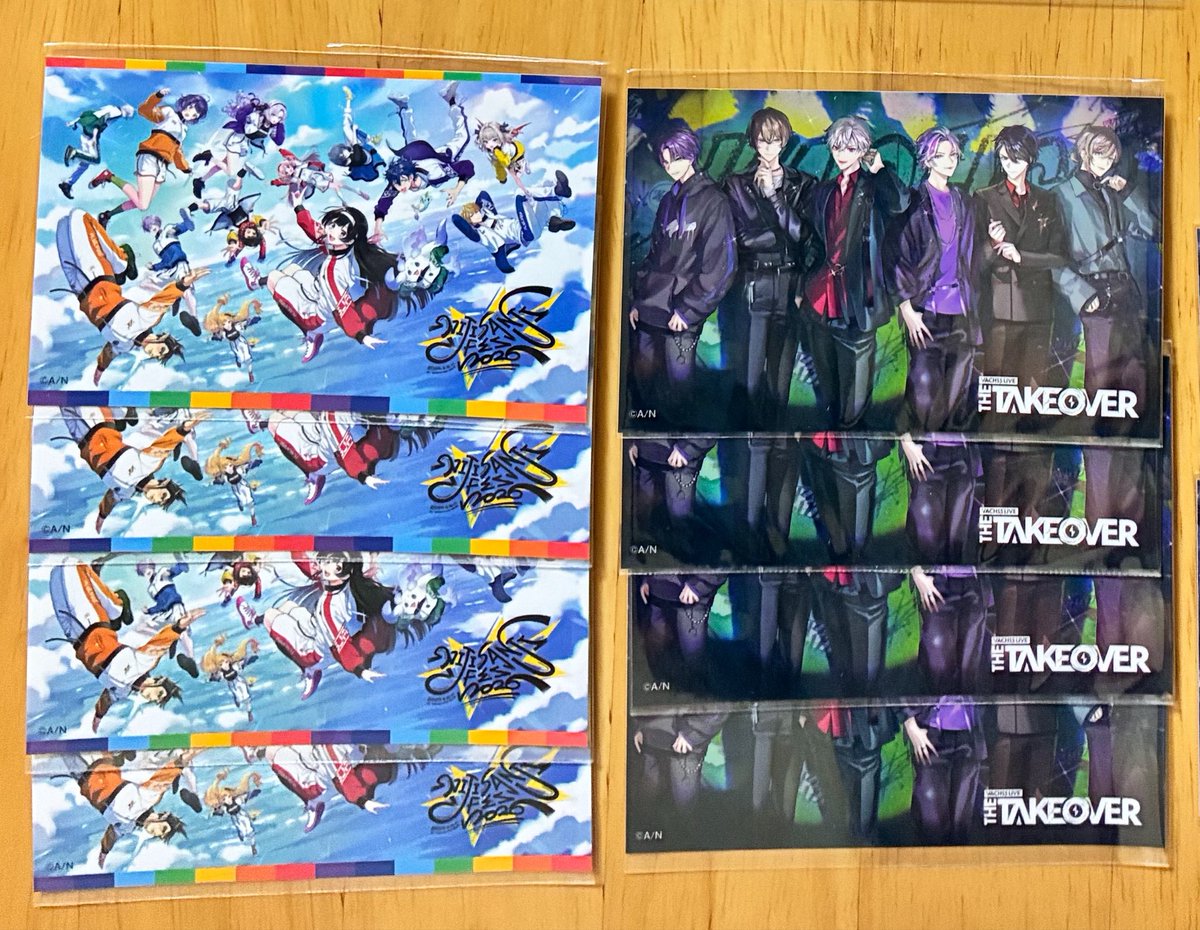 tkalot8's tweet photo. @n 【交換】【譲渡】にじさんじ にじフェス2026 特典 ステッカー キラキラカード

譲
キービジュアル
THE TAKE OVER / VACHSS

求
画像2枚目
or
CONCERTO Day2＞★Uncharted Spheres
or
各200円

◎郵送希望
★は1点のみ、キービジュとの交換希望 https://t.co/WdLB234v5V
