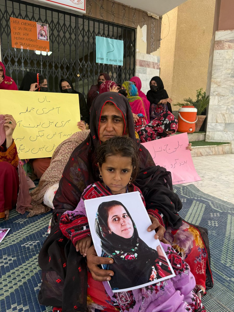 BalochWF's tweet photo. The peaceful sit-in outside Bolan Medical College has now entered its second consecutive day, demanding the safe and immediate recovery of Khadija Baloch who was reportedly taken from the BMC Nursing Hostel by security forces on 21 April 2026.

We urge people from all walks of life to stand in solidarity and join this peaceful protest, calling for her safe and immediate return.

#ReleaseKhadijaBaloch
#SaveBalochWomen