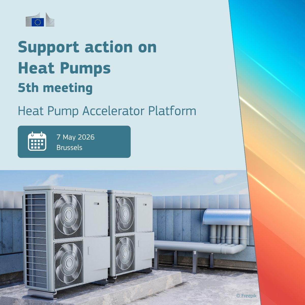 Energy4Europe's tweet image. The 5th #HeatPumpAccelerator Platform meeting is taking place on 7 May in Brussels. 

Stakeholders will discuss the state of play for #heatpumps in Europe, 2025 market data, and policy developments in Germany, France and Poland.

More details 👉 link.europa.eu/jV7gFX