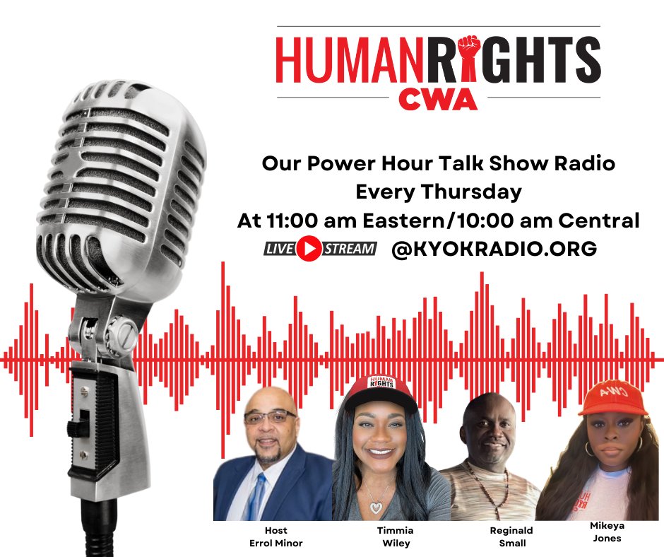 laborradionet's tweet image. A new @CWAUnion Hour Of Power goes live at 10:00 AM Central on 1140 AM in #Conroe #Texas.

Listen at christiannetcast.com/listen/player.…

#LaborRadioPod