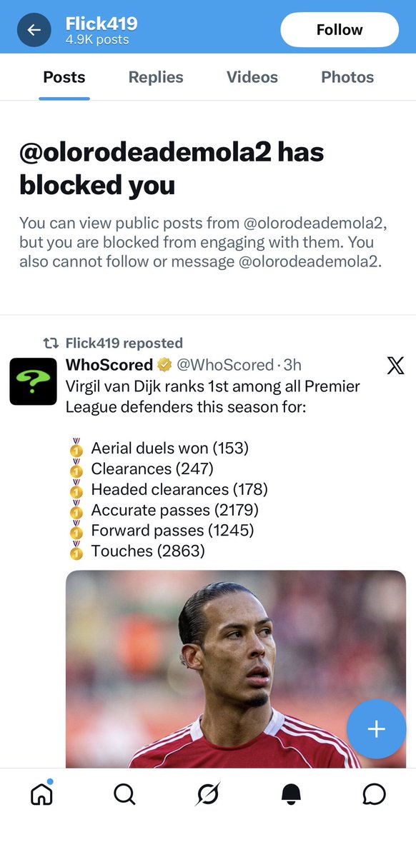 Sanmyteee's tweet photo. @olorodeademola2 @cindy_blog @ChelseaFC Out of 4.9k post, werey use 2k post beg for 1k😭😭 werey done blocked me https://t.co/scBubQgKf2