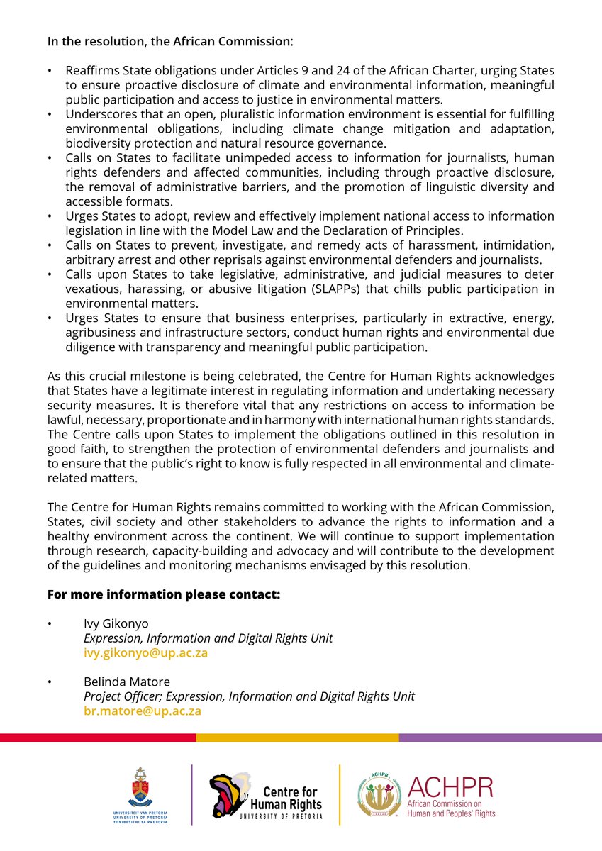 CentreForHumanRights tweet media