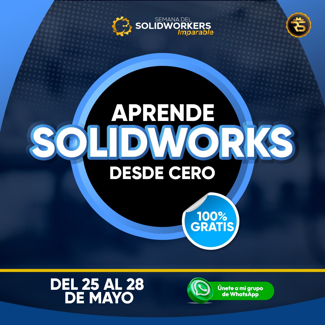 robinsarmientof's tweet image. ¿Tus diseños fallan al fabricar?

❌ ¡Deja de perder tiempo y material!

Aprende diseño mecánico real en la Semana del SolidWorkers Imparable.
📍 25 al 28 Mayo
💰 100% GRATIS
🚀 Desde Cero

Síguenos para tips de:
✅ Optimización
✅ Simulación
✅ Dibujo técnico

#SolidWorks #CAD