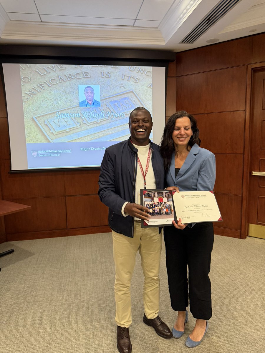 NdindiNyoro's tweet photo. Glad and excited to have been part of the Executive Program on Major Events; Navigating Opportunities and Challenges at the HARVARD Kennedy School (John F Kennedy School at Government), Harvard University, Cambridge, Massachusetts.

The on campus Program led by HKS renowned Prof Juliette Kayyem blended theory and practical experience and expertise. The participation of exemplary classmates made the long hours enjoyable.

Meticulous. Robust. Intense.

We are African and Africa is our Business..
