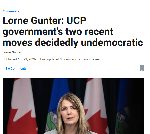 kyall's tweet photo. how bad is the gerrymandering by the UCP?

they've lost Lorne Gunter https://t.co/BCvYOkqPGC