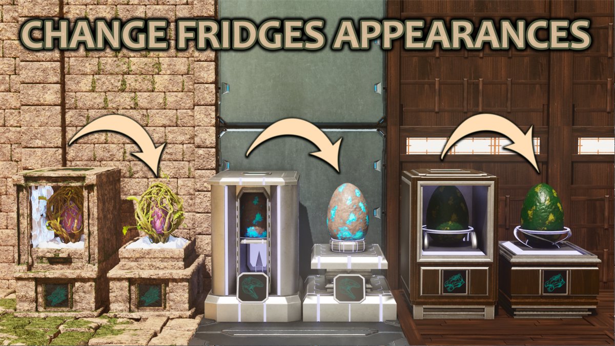 Fernandess327's tweet image. My new Refrigerators &amp;amp; Troughs Catalogue mod is out now.

I'm very satisfied with how this mod turned out, and I'm sure it will be an incredible help to all players who enjoy breeding and organizing loot like I do haha.

The mod costs $2, and below you can see some of the skins,