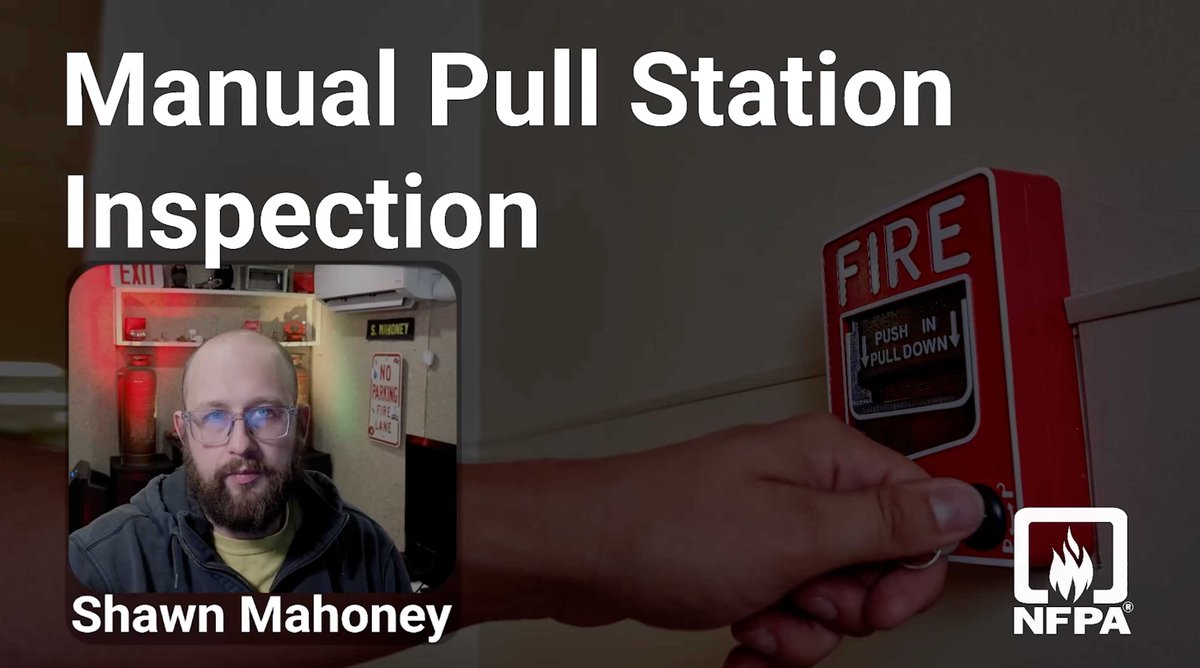 NAFEDorg's tweet image. Manual Fire Alarm Pull Station Inspections
🎥 In this video, Shawn Mahoney, P.E. (NFPA) breaks down exactly what you need to know about proper inspection requirements and best practices.
👉 Watch now: youtu.be/DuOmWny8PsE?si…

#FireAlarm #NFPA72 #FireProtection #NAFED