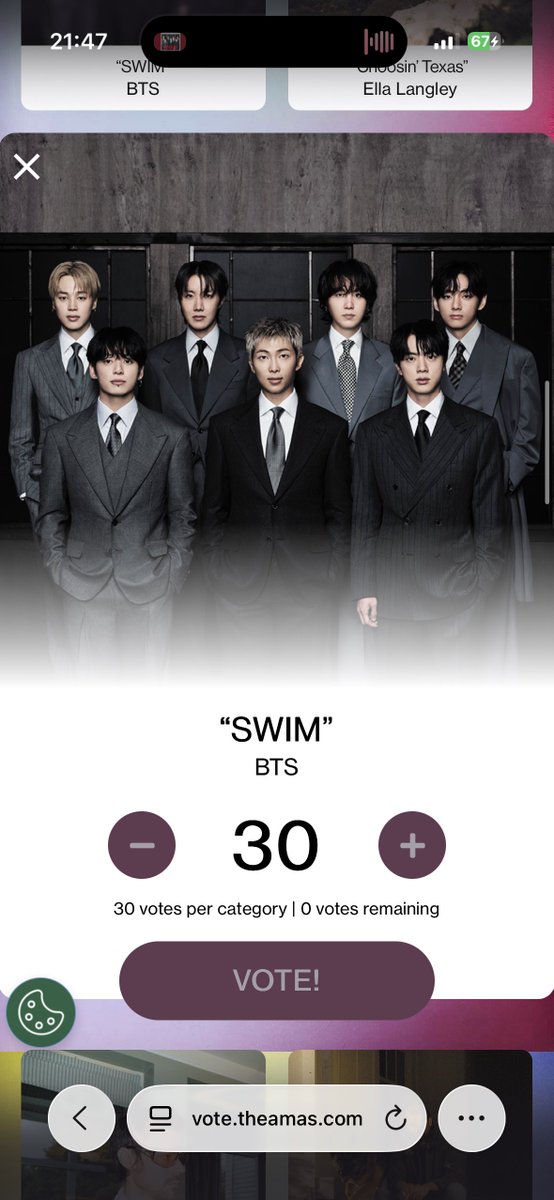 𝟭𝟯% ‎☆ SWIM #1 HOT 100🎉💜 tweet media