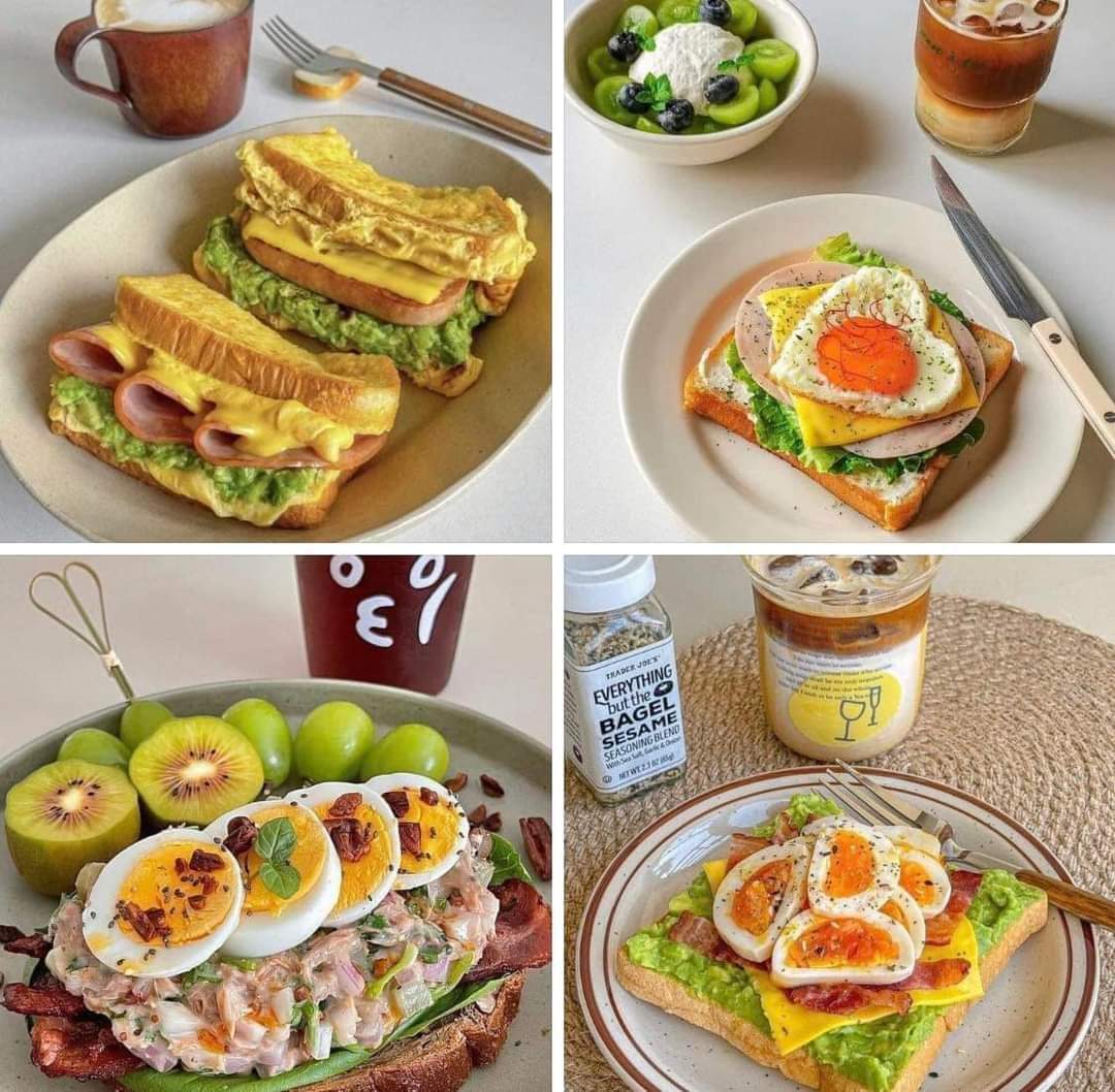 NutriologoGiron's tweet photo. 4 ideas con huevitos

Idea 1
Huevos
Pan de caja
Jamon de pavo
Relleno de aguacate

Idea 2
Pan tostado
Queso untable
Huevo

Idea 3
Pan tostado
Atún con verduras
Huevo

Idea 4
Pan de caja
Aguacate
Huevos
Tocino https://t.co/rHwztesMdI
