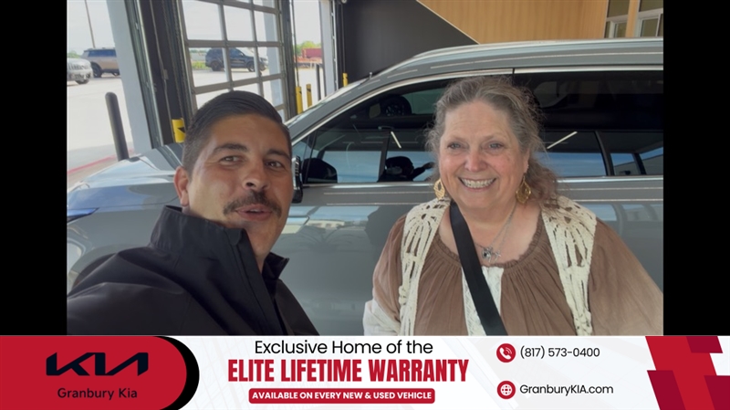 Another happy driver hits the road! Dee is cruising in style with a new #Kia #Sorento from Steven Smolinski at Granbury Kia! #NewCar GranburyKia.com
