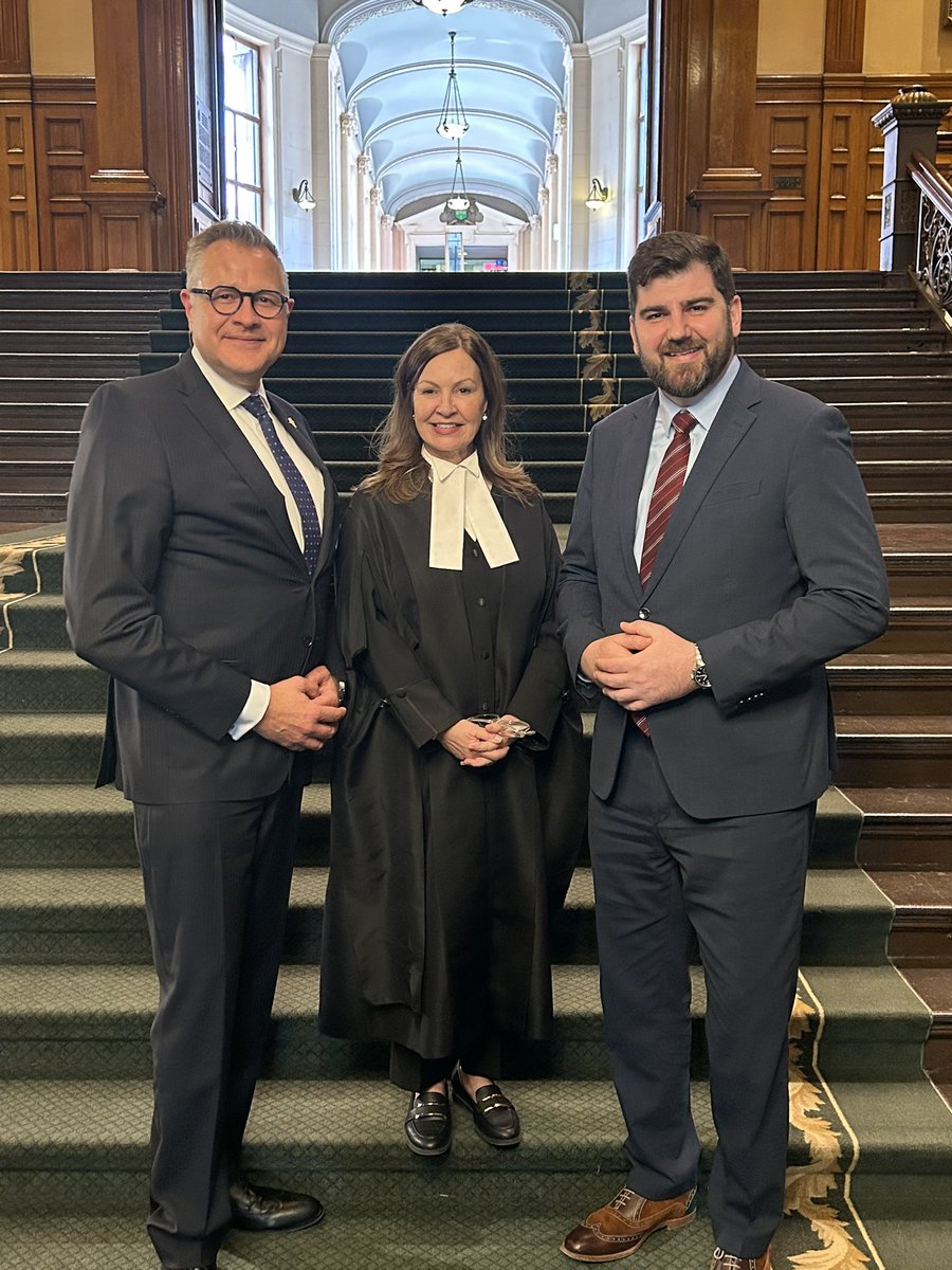 SpeakerSkelly's tweet image. A pleasure to welcome Serbia’s Ambassador Extraordinary and Plenipotentiary to Canada, Stefan Tomasevic, to the Ontario Legislature this week, where he also attended Question Period.

#OnPoli #Ontario