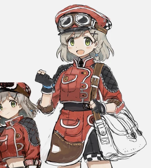郵便配達員のキャラクターを作っている