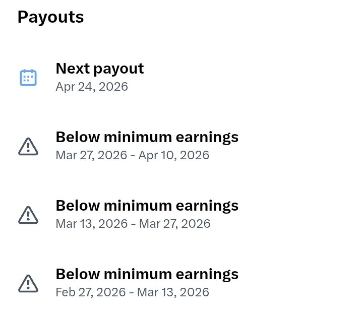 I no still care, I will have another below minimum earnings.
What a win