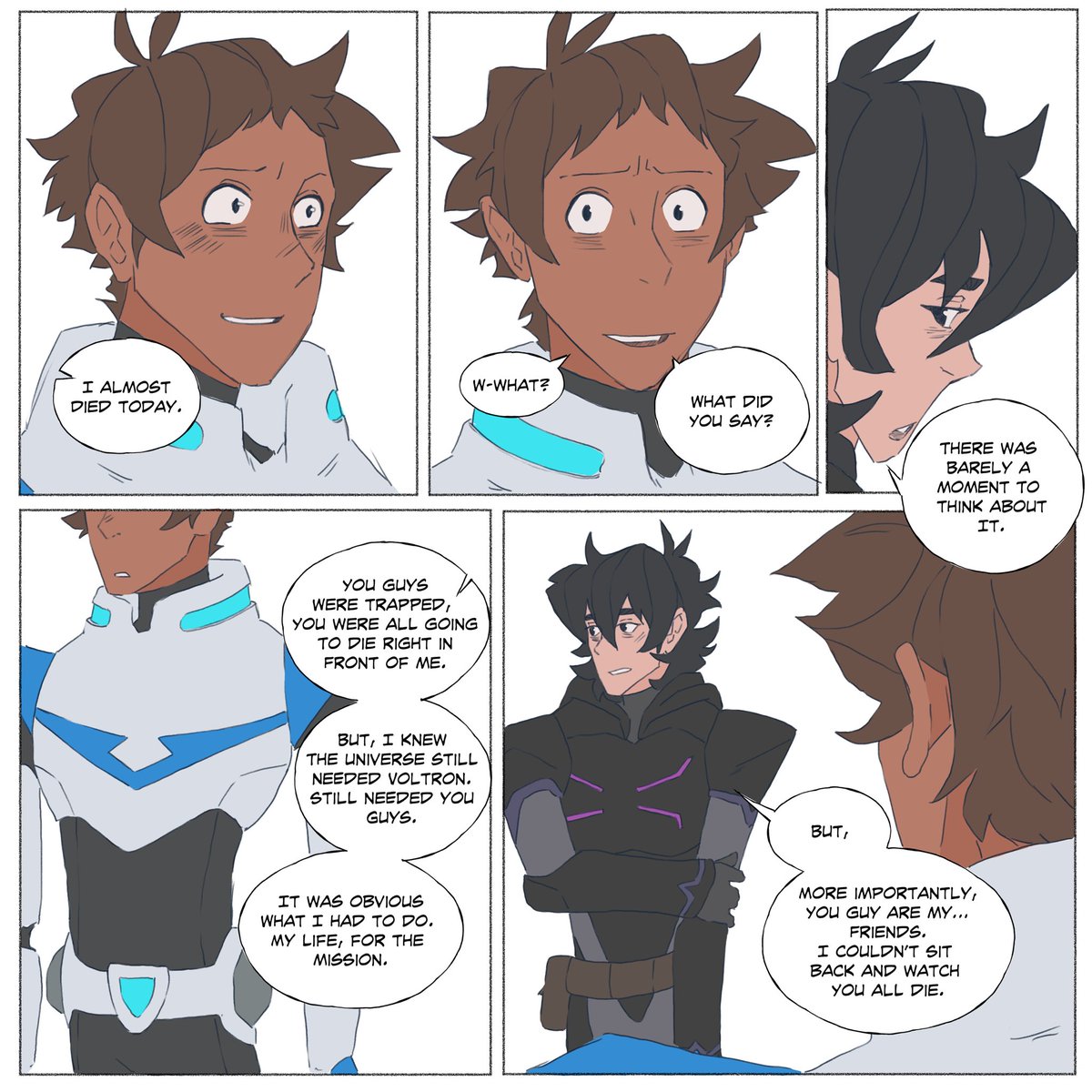 anonamagal's tweet photo. Part 2 #klance so grateful for all the love part 1 got and am so excited to share the rest, please enjoy today’s instalment and see you tomorrow for part 3 🥰 https://t.co/loQE5u1IdG