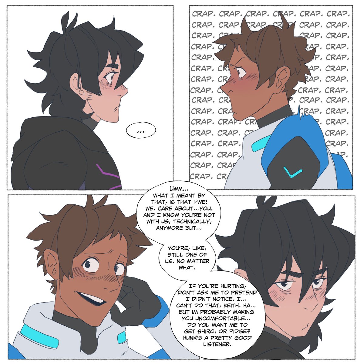 anonamagal's tweet photo. Part 2 #klance so grateful for all the love part 1 got and am so excited to share the rest, please enjoy today’s instalment and see you tomorrow for part 3 🥰 https://t.co/loQE5u1IdG