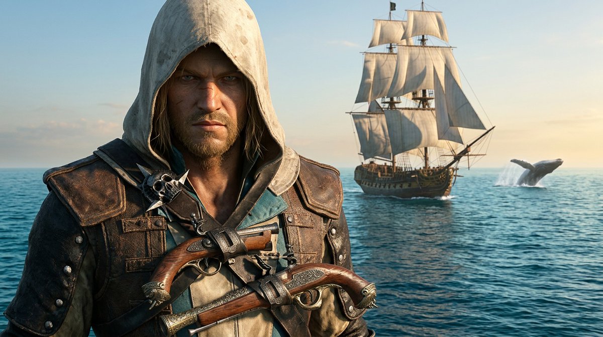 TestmoiJeuxVid's tweet image. #AssassinsCreedBlackFlagResynced : #présentation #trailer #gameplay #ACIVBlackFlagRemake ce 23/04 à 18 h !

#Ubisoft a confirmé la #présentationofficielle d’#AssassinsCreed #BlackFlag #Resynced, le #remake très attendu d’#AssassinsCreedIVBlackFlag.