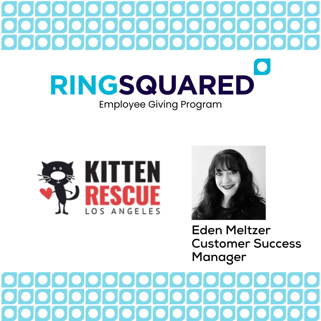 ringsquared's tweet image. The @KittenRescue was nominated to receive an employee-giving donation from RingSquared by Eden Meltzer, who has adopted her own cats through the organization. 

#RingSquared #RingSquaredGivesBack #Donations #Giving #CorporateGiving #CorporateResponsibility