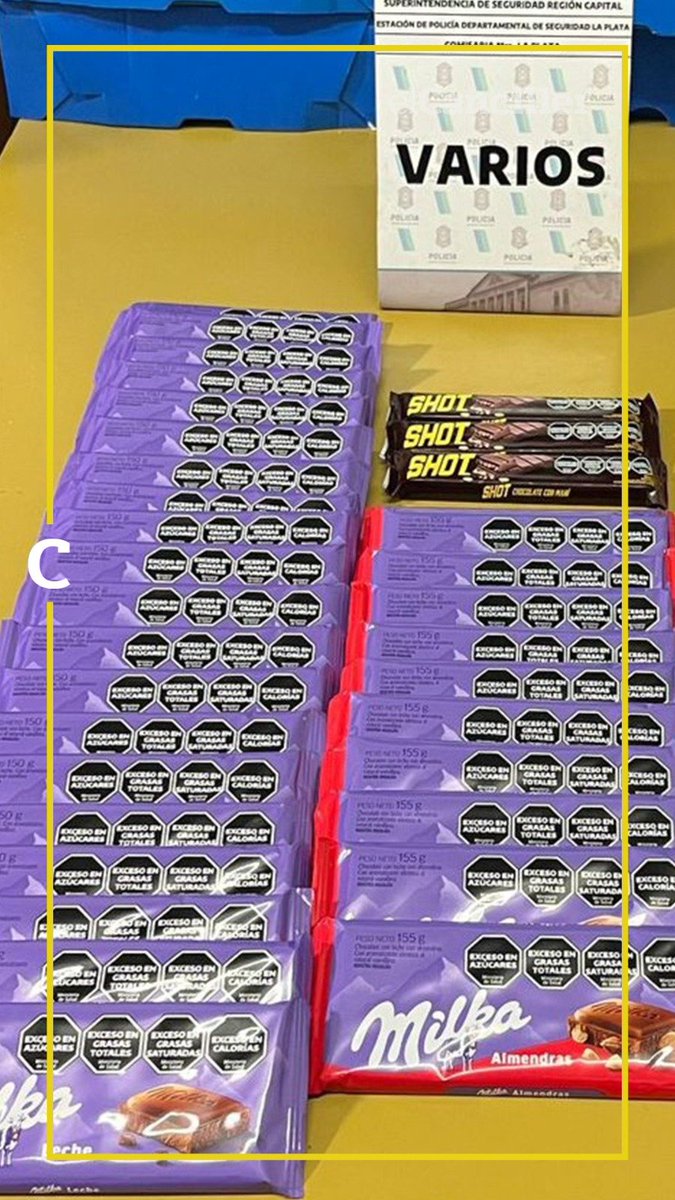 [POLICIALES] En La Plata, robó varios chocolates y cremas en un supermercado: cuando fue detenida, explicó que estaba "triste" porque su "novio" la había dejado.  📸