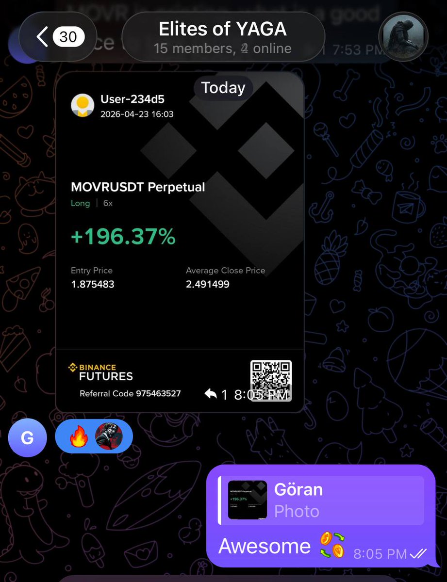 Yagacalls's tweet image. Beautiful scenarios🔥

#High_Table_Review 

This is what I keep waiting for ~ my precious High Table members showing off their gains and that’s my absolute achievement!! 😇

$MOVR was faster than the speed of light I guess as it pumped so freaking hard😍

#MOVR #SUCCESS