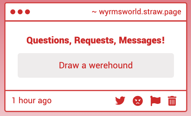 wyrms_world's tweet image. i #wonder who sent this one in wyrmsworld.straw.page