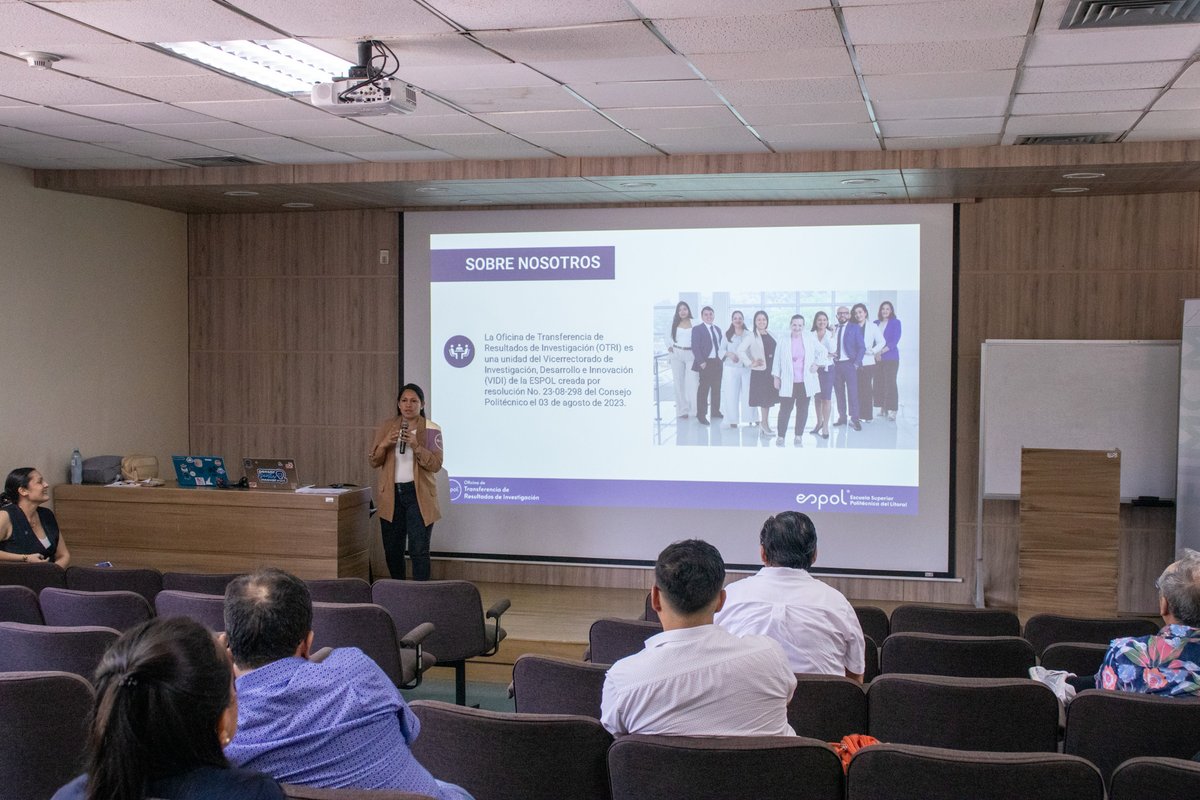 OtriESPOL's tweet photo. 📄➡️💡 Del paper al activo estructurado, una charla donde la PI es el envase estratégico que nos permite capturar el valor sin interferir en la vocación investigadora.

En esta edición nos acompañó la @fimcmespol y el @CIP_RRD_ESPOL 🌊. https://t.co/4pnQYp0ig3