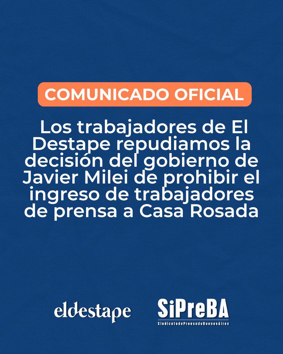 Trabajadores de El Destape tweet media