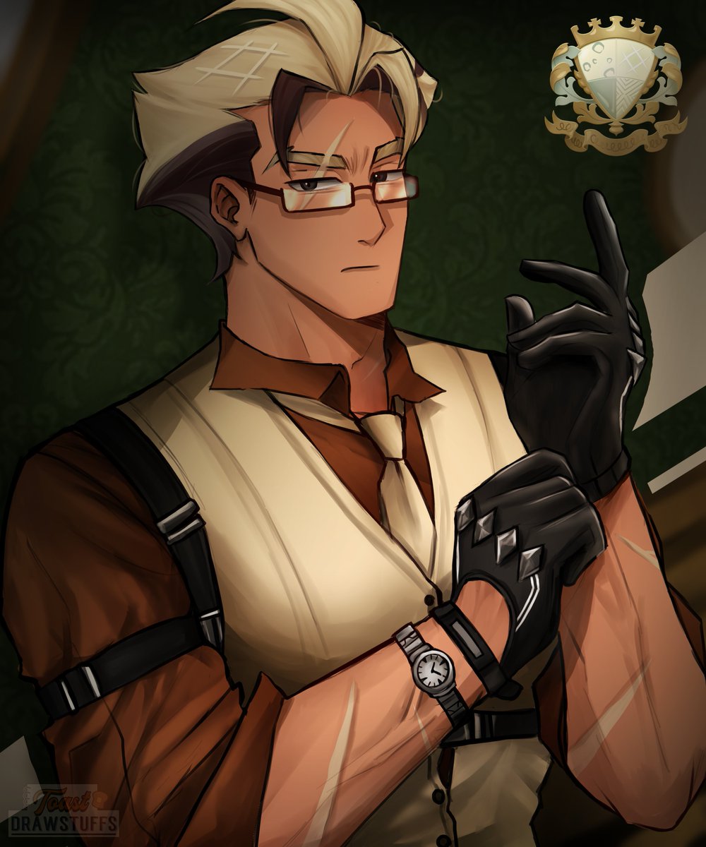 ToastDrawStuffs's tweet photo. Such a distinguished Enforcer ✨👓

#Camembertcookie #CROvensmash #Cookierun https://t.co/dTothHyiFp