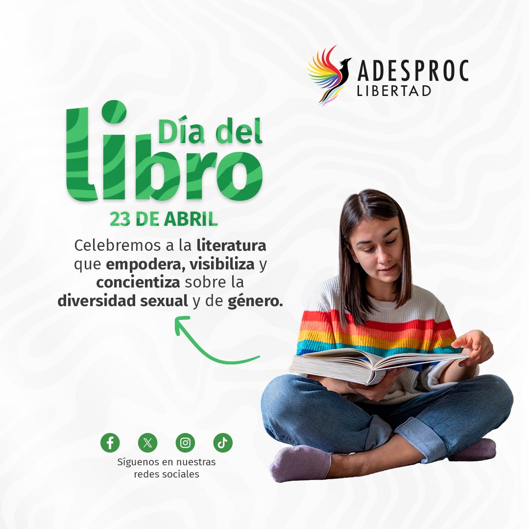 #Diadellibro | 📚🏳️‍🌈🏳️‍⚧️ Cada libro abre nuevas miradas y cuestiona prejuicios.

Te invitamos a visitar el Centro de Documentación “Libertad”, con más de 1700 títulos para consulta, investigación y aprendizaje.

Un espacio para fortalecer conocimiento, memoria y comunidad.