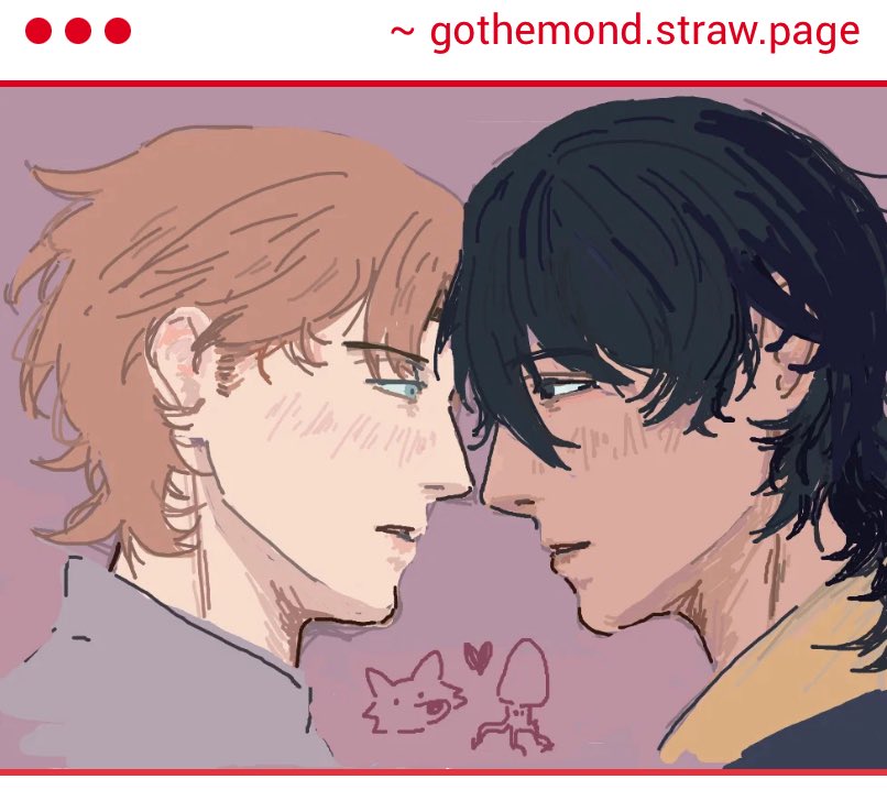 THE WAY THEY ARE LOOKING AT EACH OTHER THE YEARNING😭 they are seconds away from jumping each other
thank you for sending this stunning drawing 🥹<3