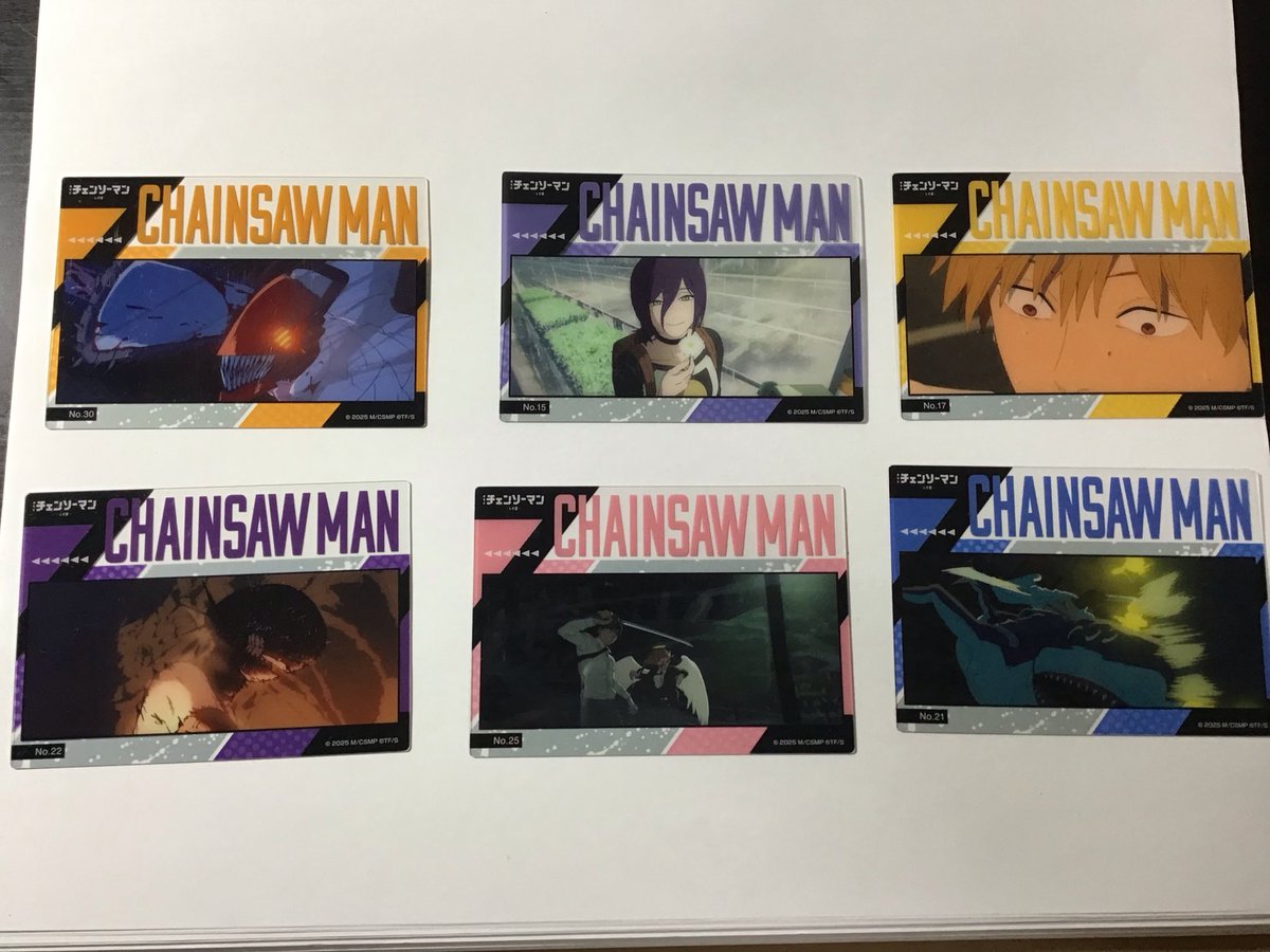 tatu_732's tweet photo. 交換] チェンソーマン　レゼ篇　クリアカードコレクション　
譲:レゼ、デンジ、マキマ、早川アキ&amp;天使の悪魔　etc
求:no11 チェンソーマン　
　比率違い可　よろしくお願いいたします🙇 #チェンソーマン https://t.co/jIxNVsgSXr