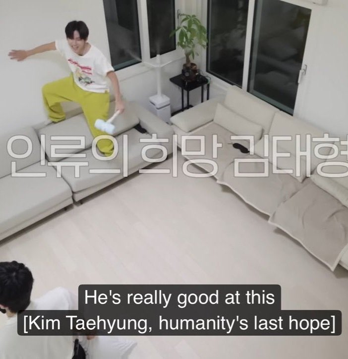 "Kim Taehyung, humanity's last hope" so real!