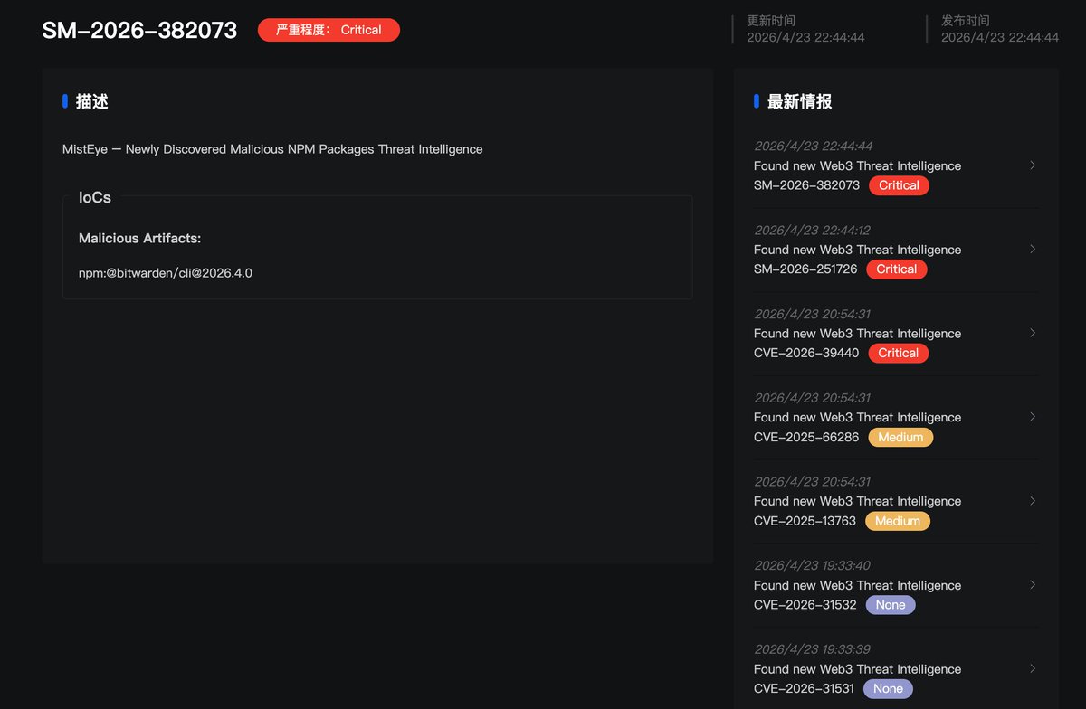 SlowMist tweet media