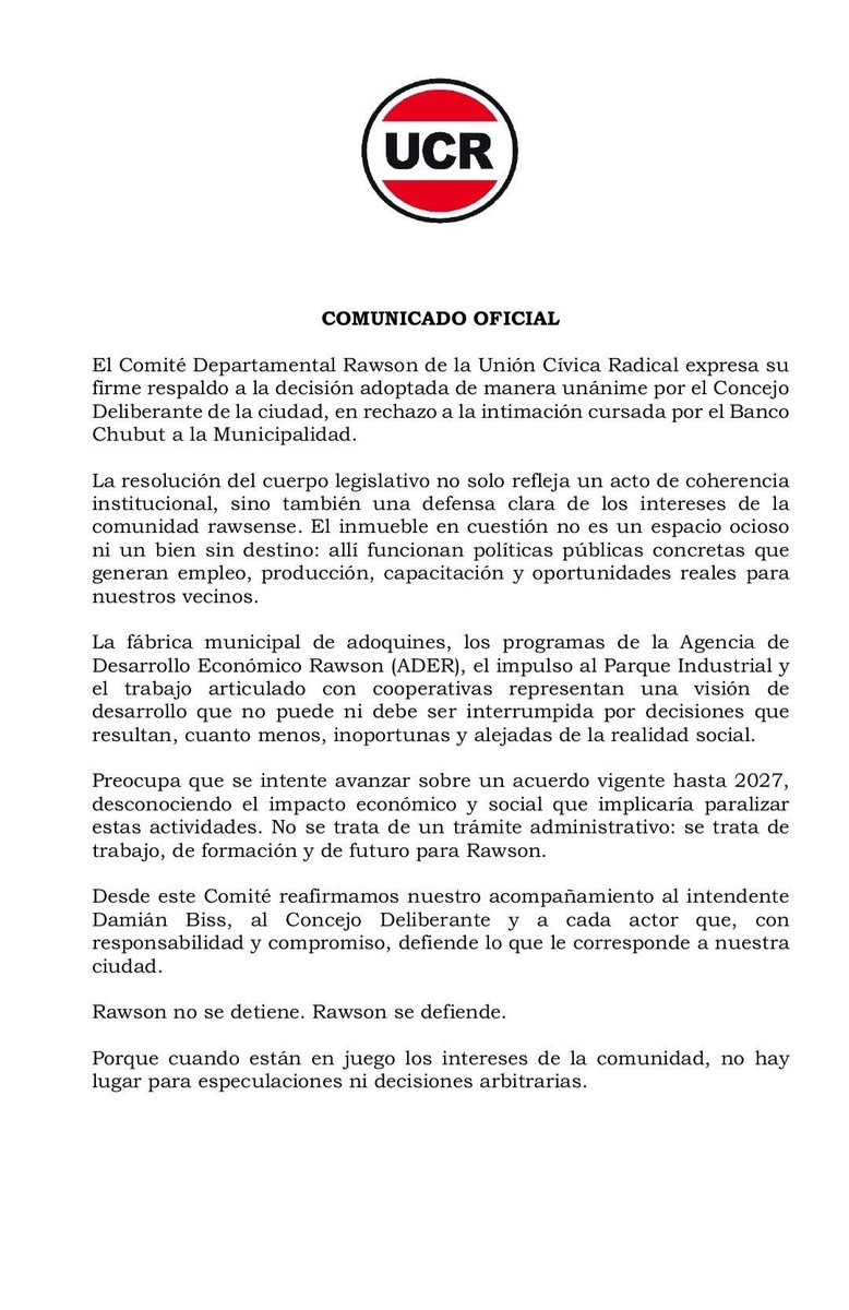 karinabarneche's tweet photo. Rawson no se detiene, se defiende ! https://t.co/8f8pKN9lKz