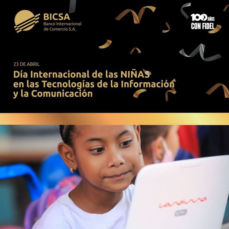 rbancaria1964's tweet image. 👩🏽‍💻✨ Hoy celebramos el talento femenino que conecta a Cuba con el futuro digital.  
🌐 ¡Felicidades a todas las niñas y mujeres apasionadas por la tecnología! 🚀  

#NiñasEnLasTIC #CubaAvanza #OrgulloBICSA