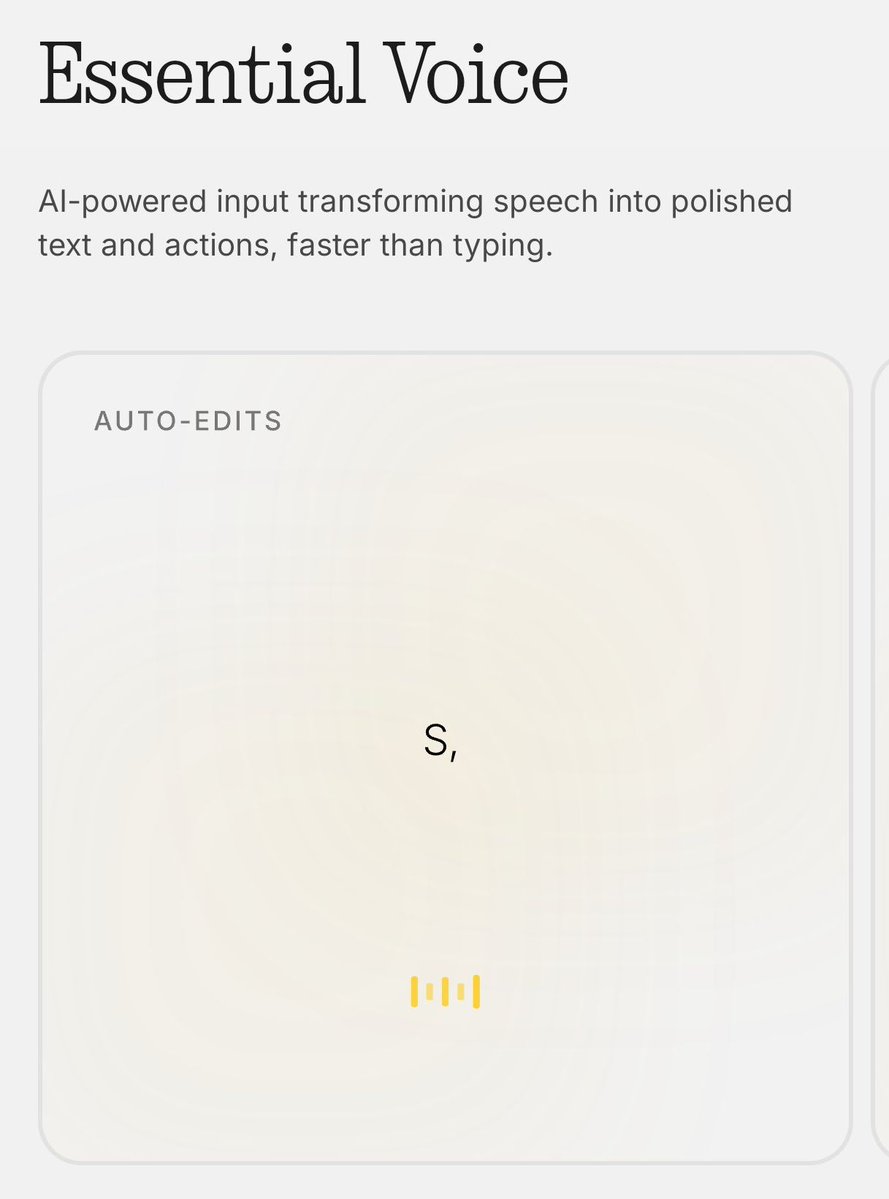 SaudiAndroid's tweet image. اعلنت شركة ناثينق عن أداة Essential Voice لتحويل الصوت إلى نص بقدرات AI.🎙️📱

الاداة قادرة على اعادة الصياغة و إزالة الحشو أو التلعثم.
تدعم اكثر من 100 لغة مع ترجمة يعني تقدر تتحدث بلغة وتطلب الكتابة بلغة أخرى.👍

متوفرة الان على هاتف Phone 3 وقريباً لـ 4a و 4a Pro⏳

#Nothing