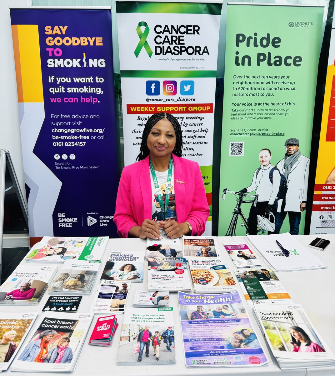 CancerCareDiasp's tweet image. Today for #BowelCancerAwarenessMonth we were in #GortonHub with Bethan and the team @mcrlco @MFTnhs @AnswerCancerGM @NHCMoss and @NHSNW to create #Awareness about #cancer #bowelcancer #community #charity 🎗️