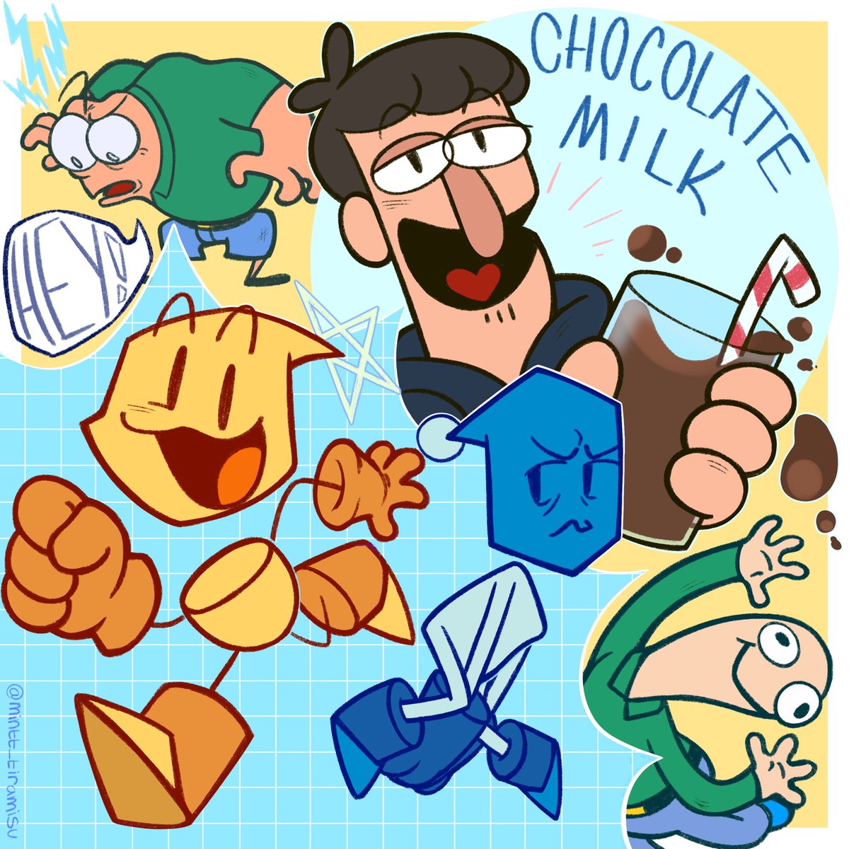 mintt_tiramisu's tweet image. doodles i did for @Shigloo 's pilot Shortage Electric!!! the shapes are so fun to play around with and the animation is absolutely gorgeous WOW!?#cartoon #art