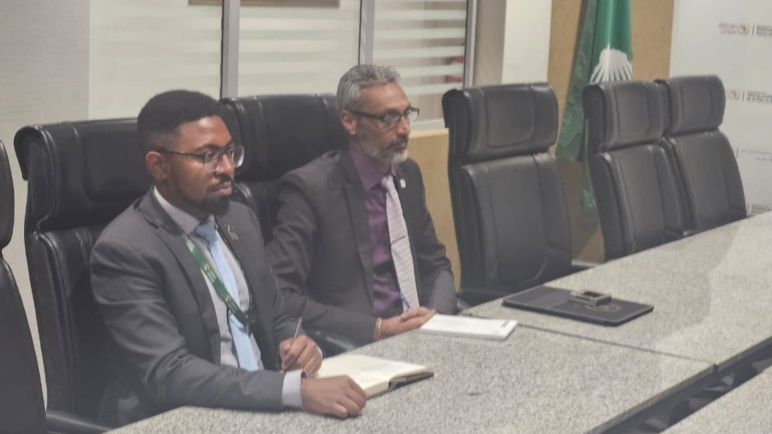 Bankole_Adeoye's tweet photo. I was pleased to receive H.E. Jevin Pillay Ponisamy, Permanent Representative and Head of the @SADC_News Liaison Office to the @_AfricanUnion in Addis Ababa. We discussed key peace and security issues in #SouthernAfrica and ways to strengthen #AU–#RECs cooperation. We agreed to continue regular engagements. 

#RegionalCollaboration #EnhancedSecurity