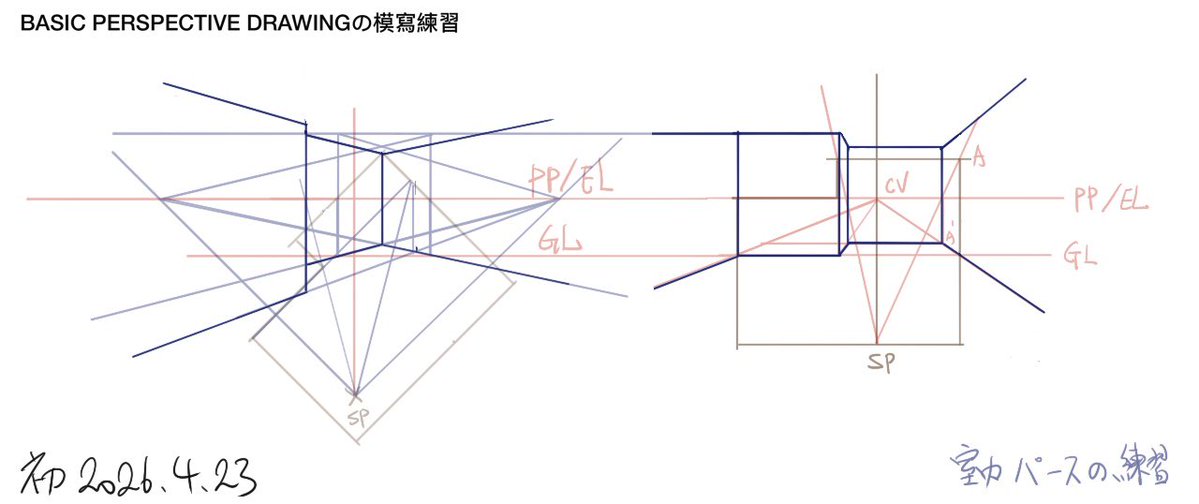 Hajime_Notes's tweet image. 室内パースの練習

#Perspective #InteriorDrawing #透視図法 #パース #お絵描き練習