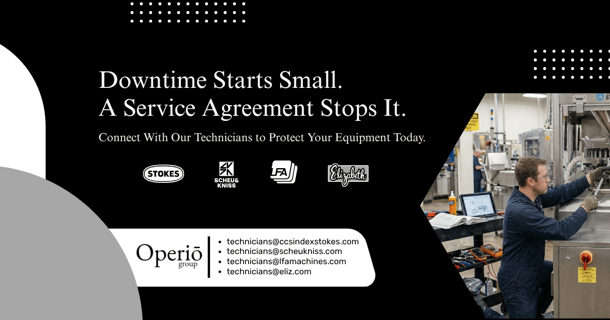 OperioGroup's tweet photo. Downtime starts small. Stop it early.

✔ Preventive maintenance
✔ Calibration &amp; training
✔ Priority support
✔ Discounted parts

Protect your operation today and email our technicians. https://t.co/iMwkTX2LeO