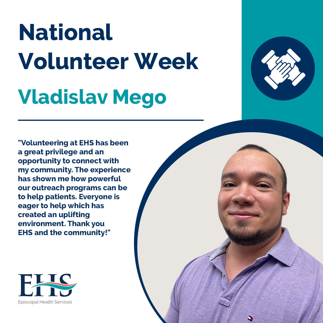 EpisHealthScvs's tweet image. Today's #NationalVolunteerWeek spotlight goes to Vladislav Mego.

“Volunteering at #EHS has been a great privilege and an opportunity to connect with my community.” 

Looking for volunteer opportunities? Call 718-869-7870 or visit bit.ly/EHS-Volunteer to learn more!