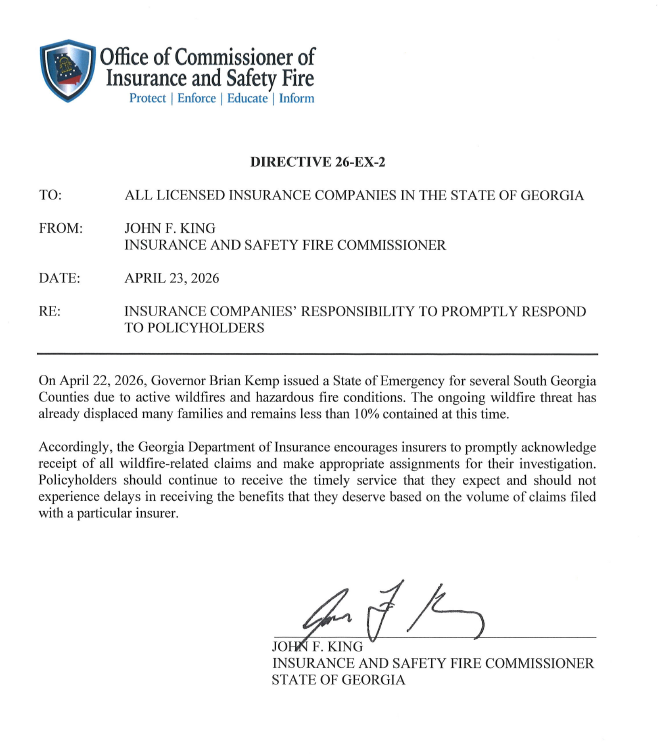 GA Insurance & Safety Fire Commissioner's Office tweet media