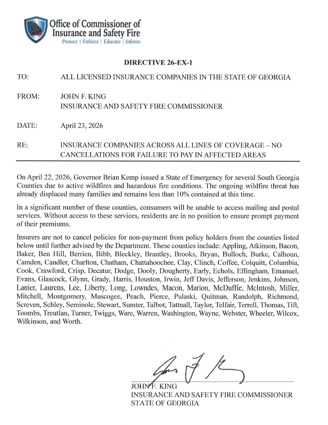GA Insurance & Safety Fire Commissioner's Office tweet media