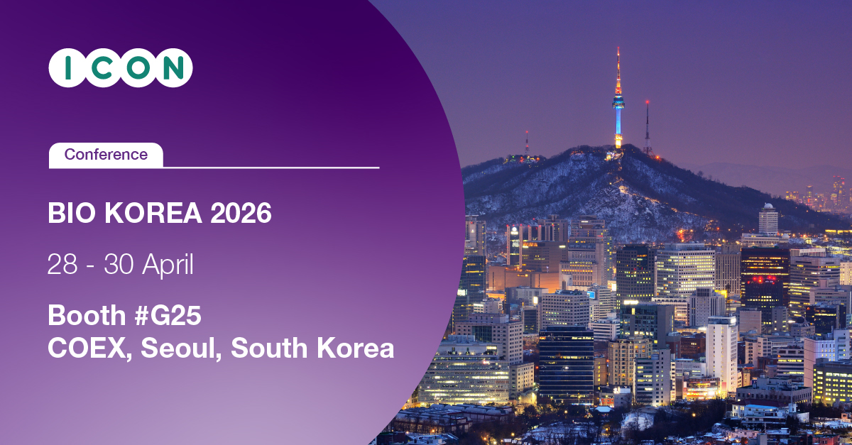 ICONplc's tweet image. ICON will attend #BIOKorea from 28–30 April in Seoul. Visit booth #G25 to meet our team and discuss how ICON’s clinical, real world and commercialisation expertise supports more efficient development of new therapies. ow.ly/awNH50YFwan